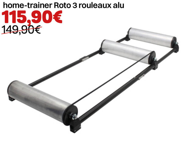 Home-trainer Roto 3 rouleaux alu