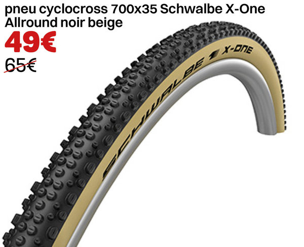 pneu cyclocross 700x35 Schwalbe X-One Allround noir beige