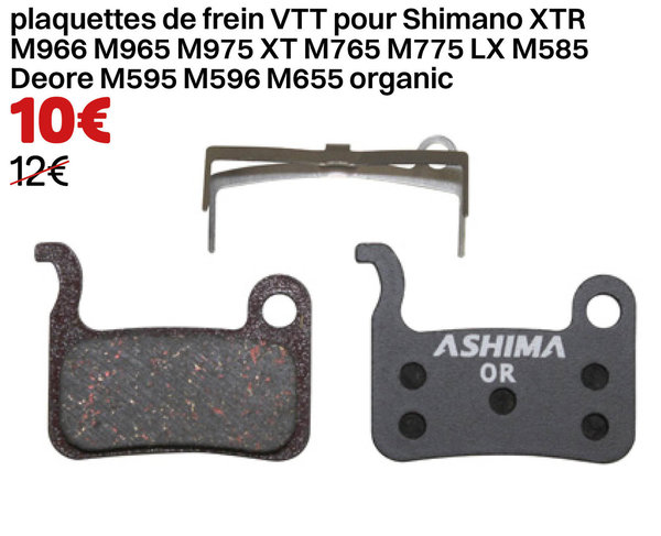 plaquettes de frein VTT pour Shimano XTR M966 M965 M975 XT M765 M775 LX M585 Deore M595 M596 M655 or