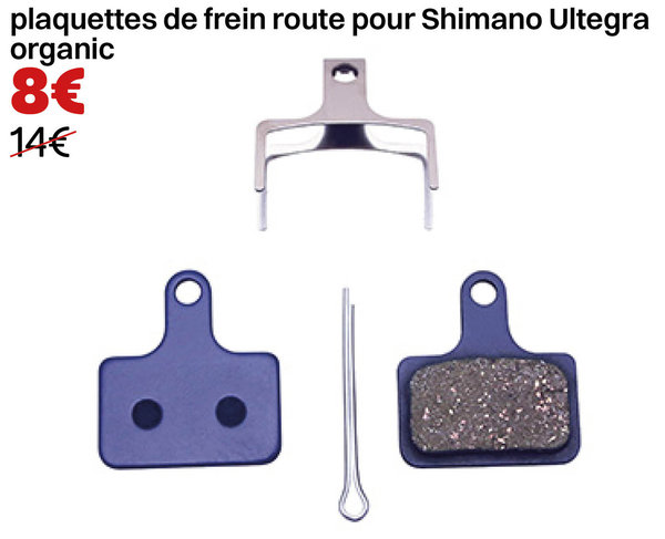 plaquettes de frein route pour Shimano Ultegra organic