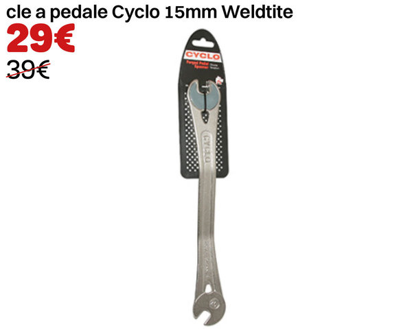 cle a pedale Cyclo 15mm Weldtite