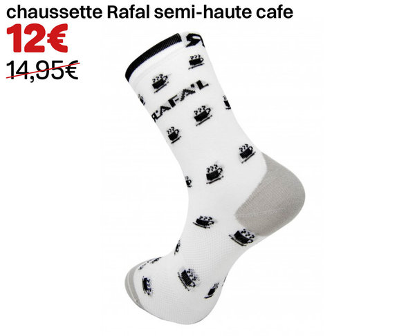 chaussette Rafal semi-haute cafe