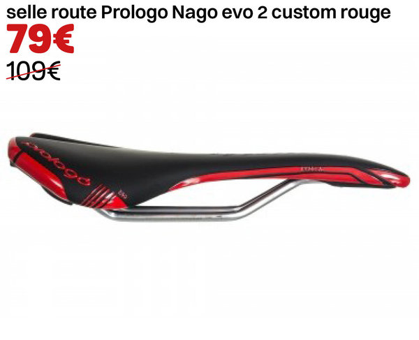 selle route Prologo Nago evo 2 custom rouge