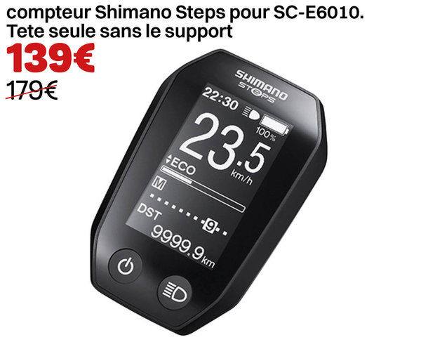 compteur Shimano Steps pour SC-E6010. Tete seule sans le support