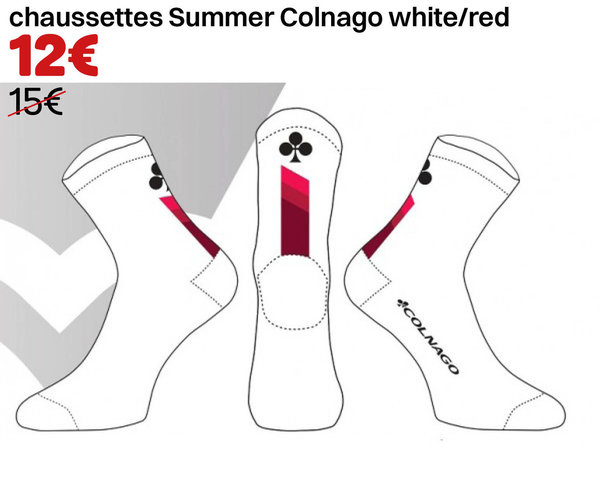 chaussettes Summer Colnago white/red