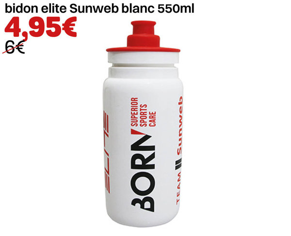 bidon elite Sunweb blanc 550ml